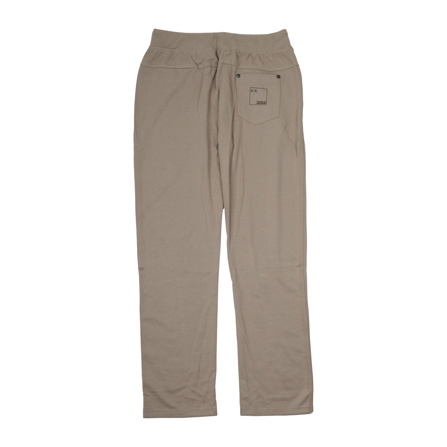 ARMANI EXCHANGE Khaki Beige Drawstring Logo Jogger Pants