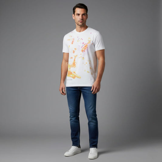 ARMANI EXCHANGE Radiant Coral Modern Fit Short Sleeve T-Shirt