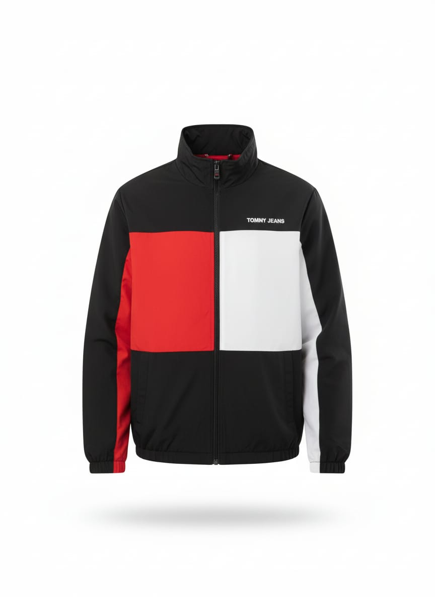 TOMMY JEANS Color Block Windbreaker Jacket
