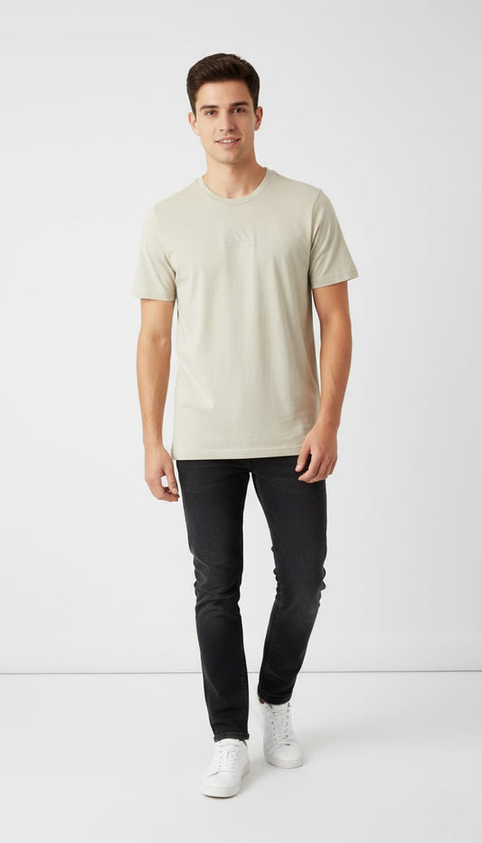 ADIDAS Whispering Sand Contemporary Fit Short Sleeve T-Shirt