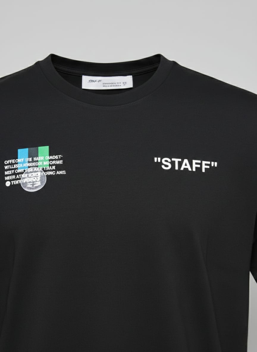 OFF-WHITE™ Celestial Obsidian Relaxed Fit Short Sleeve Graphic Tee