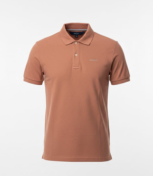 GANT Blush Quartz Tailored Fit Short Sleeve Piqué Polo Shirt
