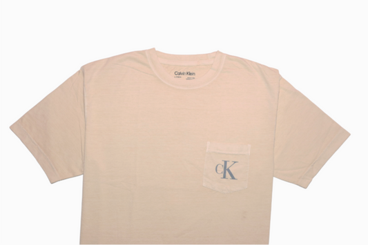 CALVIN KLEIN Radiant Apricot Tailored Fit Short Sleeve T-Shirt