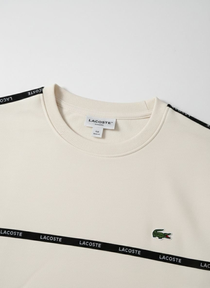 Lacoste Classic Stripe Crewneck Sweatshirt