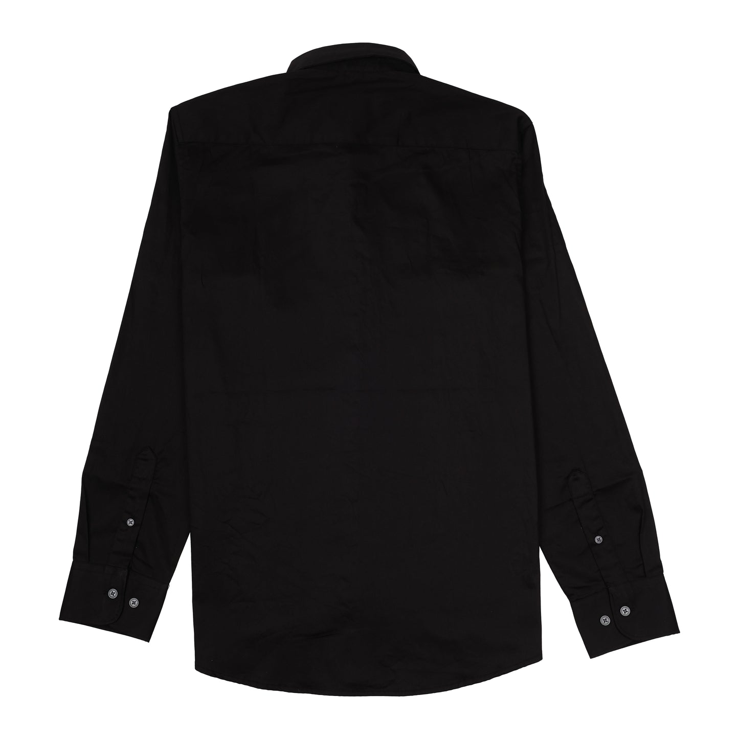 ARMANI EXCHANGE Black Classic Logo Long Sleeve Cotton Shirt