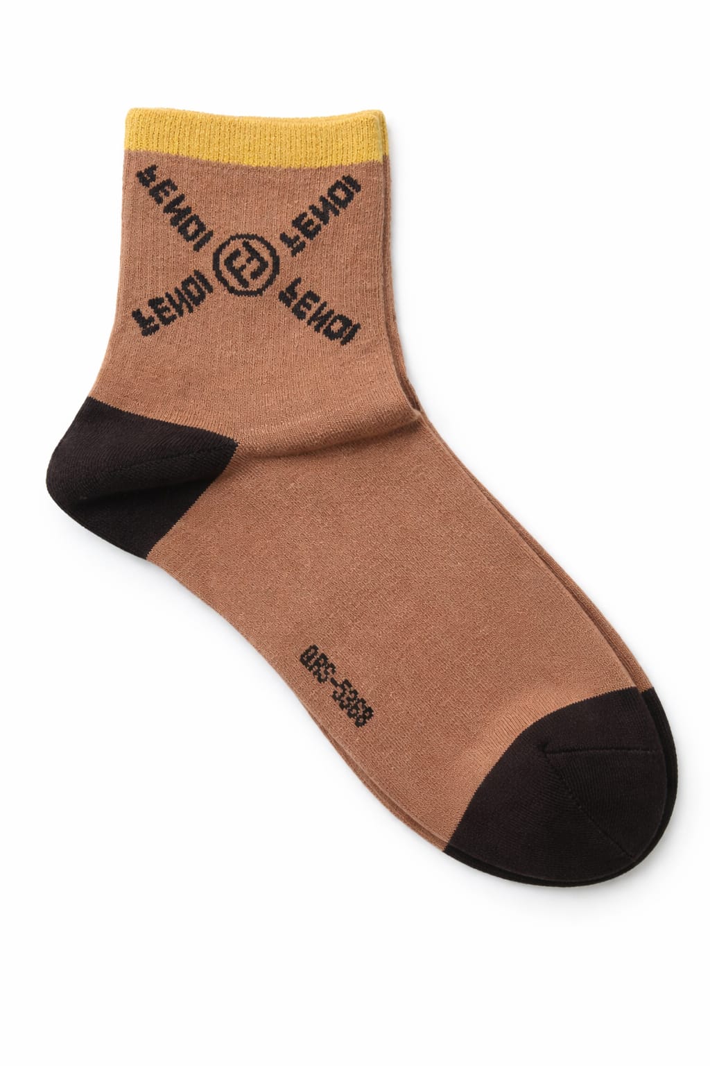 FENDI Golden Terra Contrast Ankle Socks