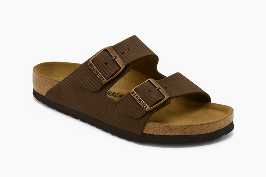 BIRKENSTOCK Earthy Chestnut Luxe Comfort Soft Footbed Sandals