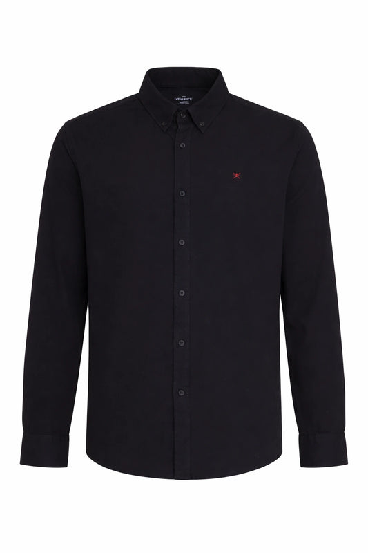 HACKETT Midnight Noir Slim Fit Long Sleeve Button-Up Shirt