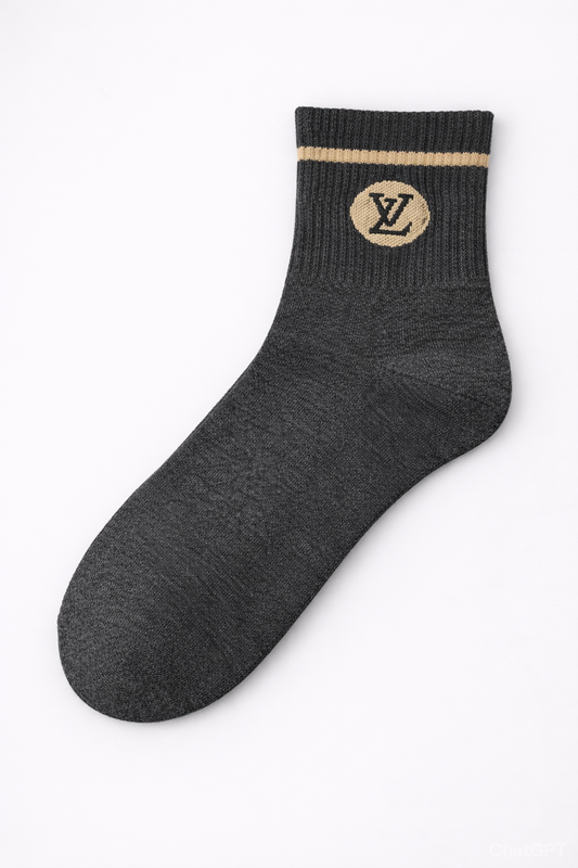 LOUIS VUITTON Obsidian Ember Premium Knit Ankle Socks