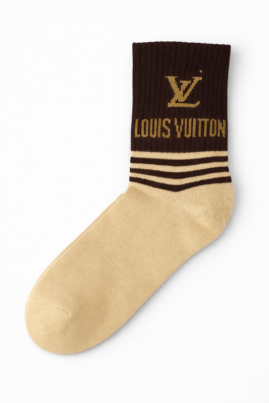 LOUIS VUITTON Honeyed Amber Premium Knit Luxe Socks