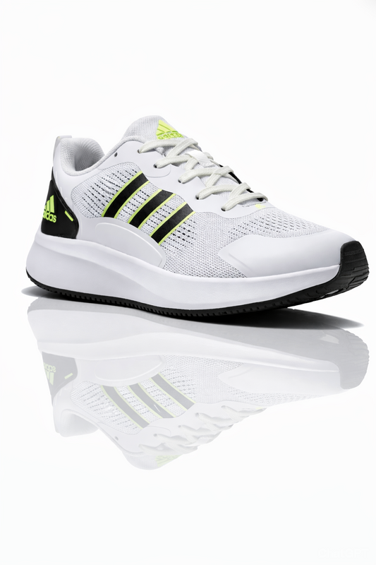 ADIDAS Luminous Chartreuse Sleek Fit Performance Running Shoes