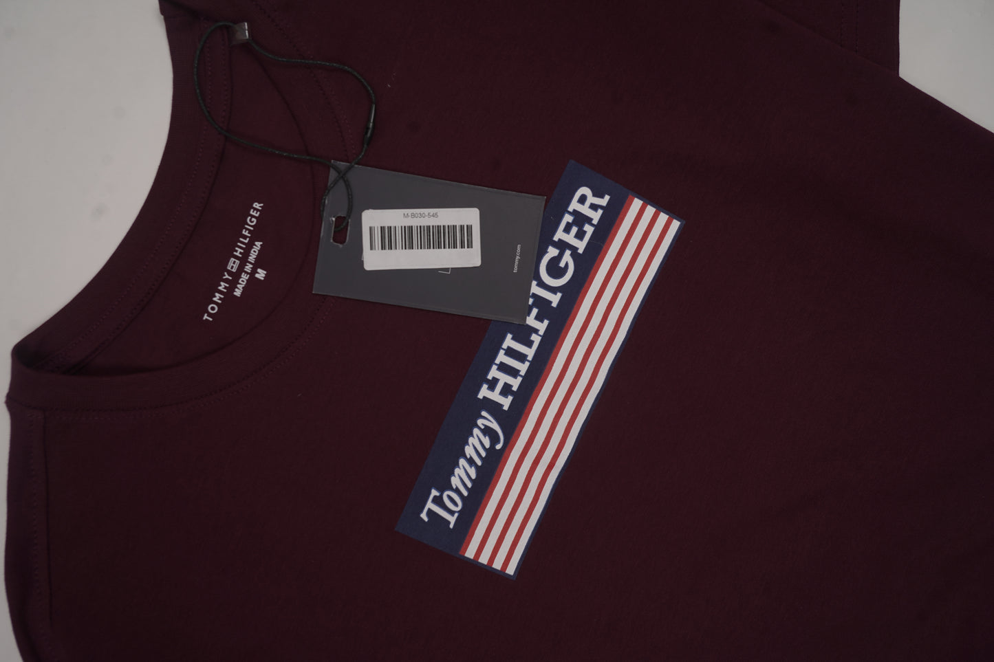 TOMMY HILFIGER Crimson Orchid Tailored Fit Short Sleeve T-Shirt