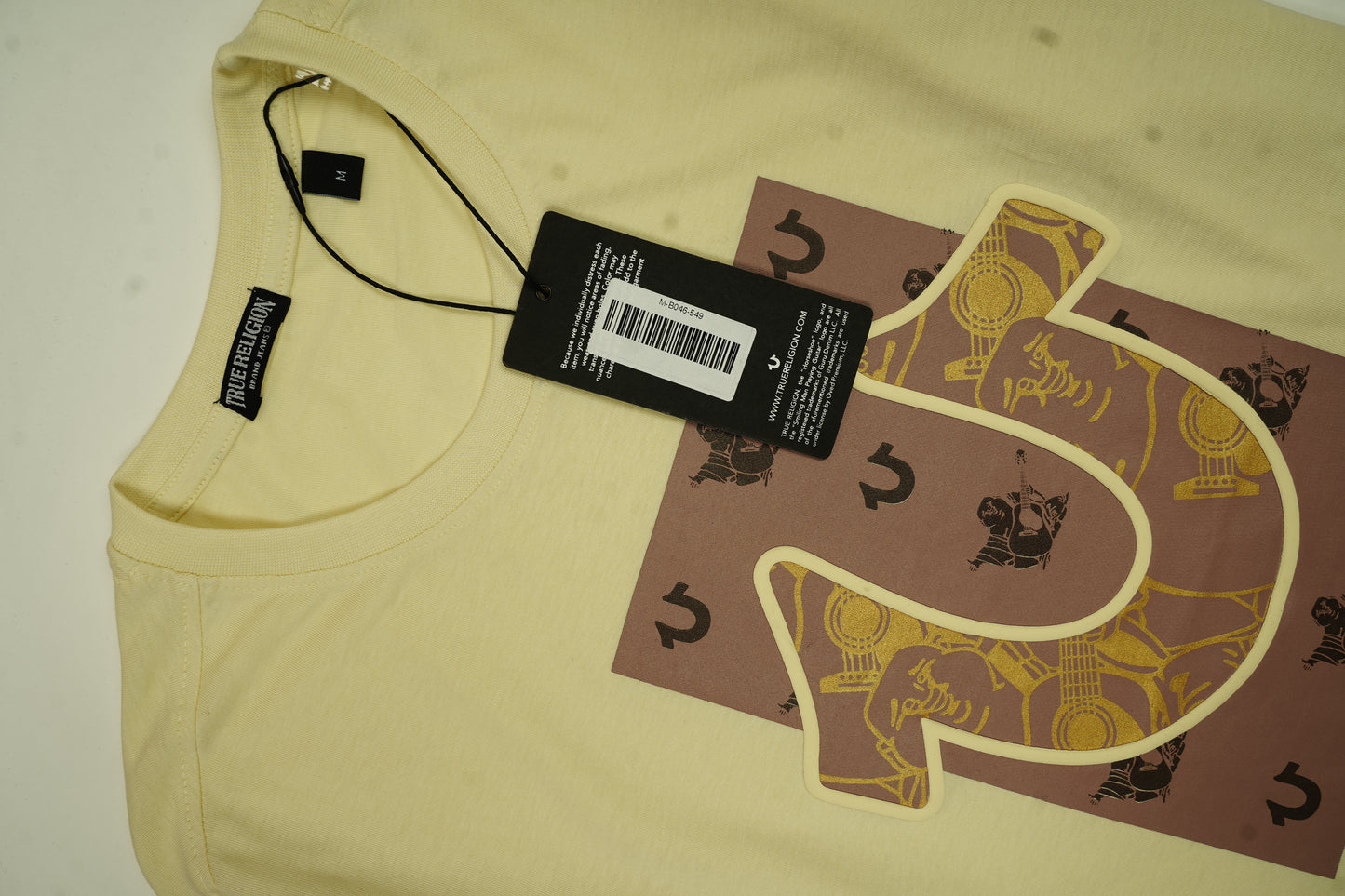 TRUE RELIGION Radiant Orchid Relaxed Fit Short Sleeve T-Shirt