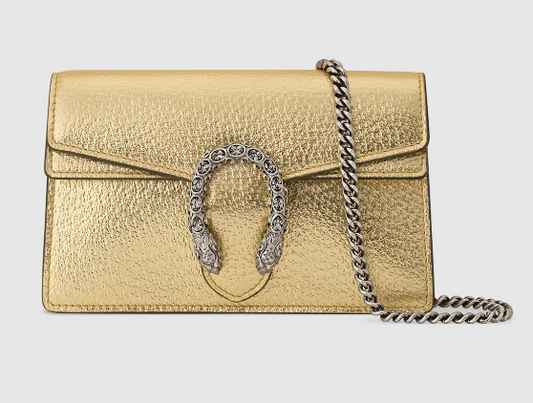 GUCCI Luminous Amber Luxe Leather Wallet