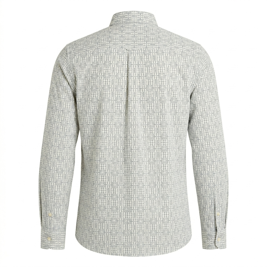 TOMMY HILFIGER Twilight Quartz Tailored Fit Long Sleeve Button-Up Shirt