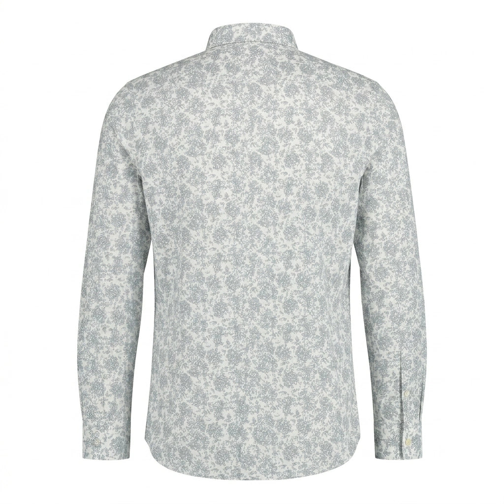 TOMMY HILFIGER Misty Aqua Elegant Fit Long Sleeve Button-Up Shirt