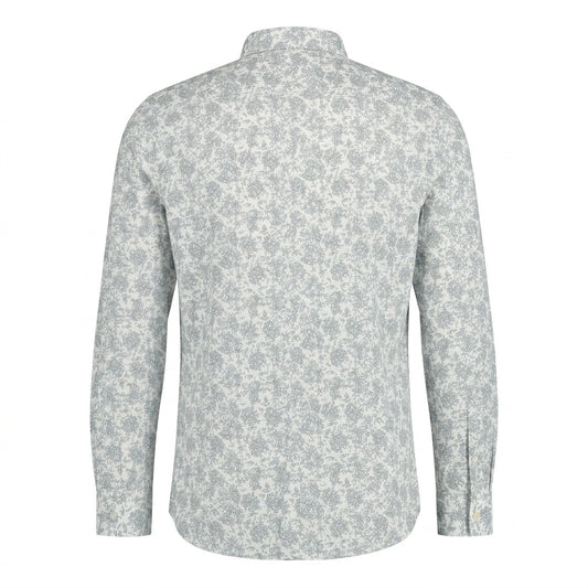 TOMMY HILFIGER Misty Aqua Elegant Fit Long Sleeve Button-Up Shirt