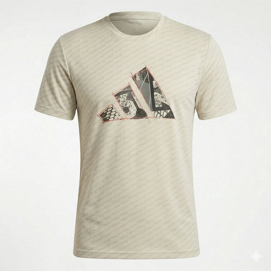 ADIDAS Sandstorm Sage Tailored Fit Short Sleeve Dri-Fit Tee
