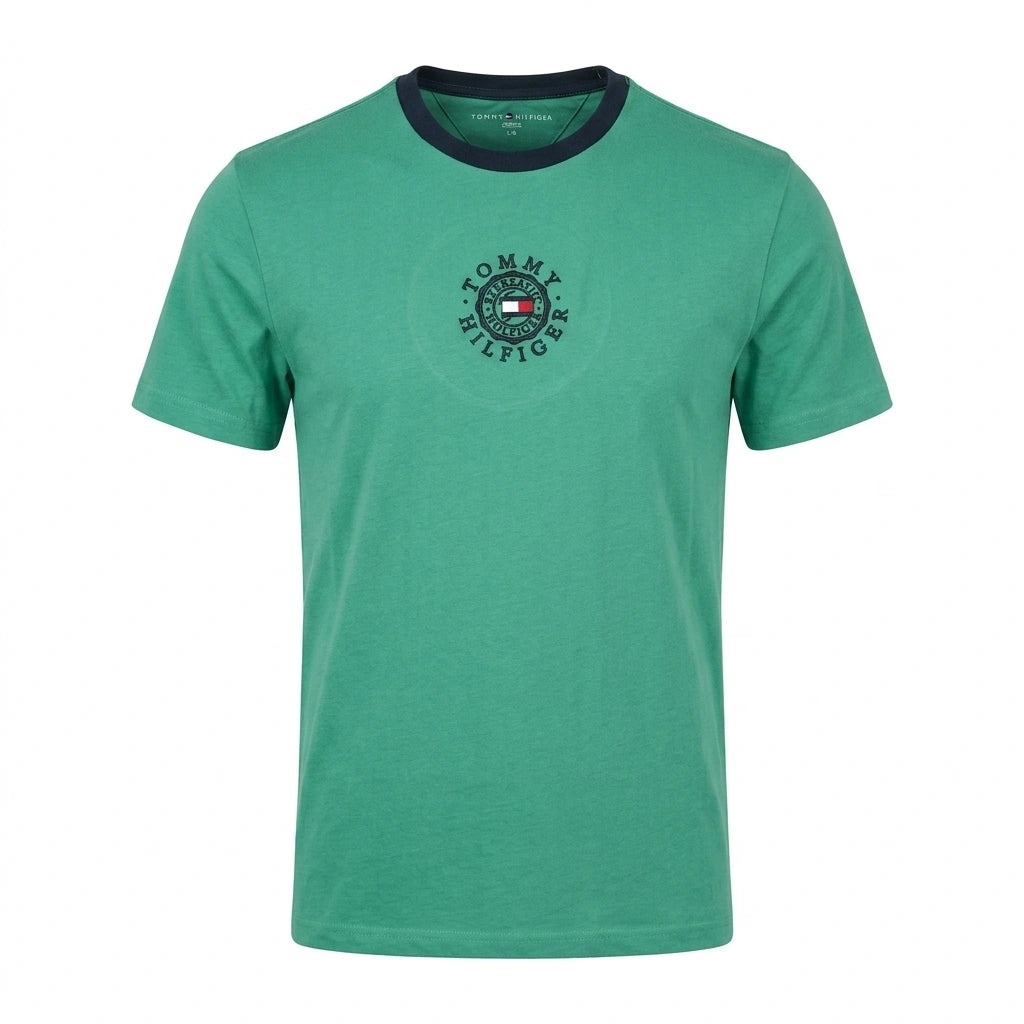 TOMMY HILFIGER Emerald Wave Classic Fit Graphic Crewneck Tee