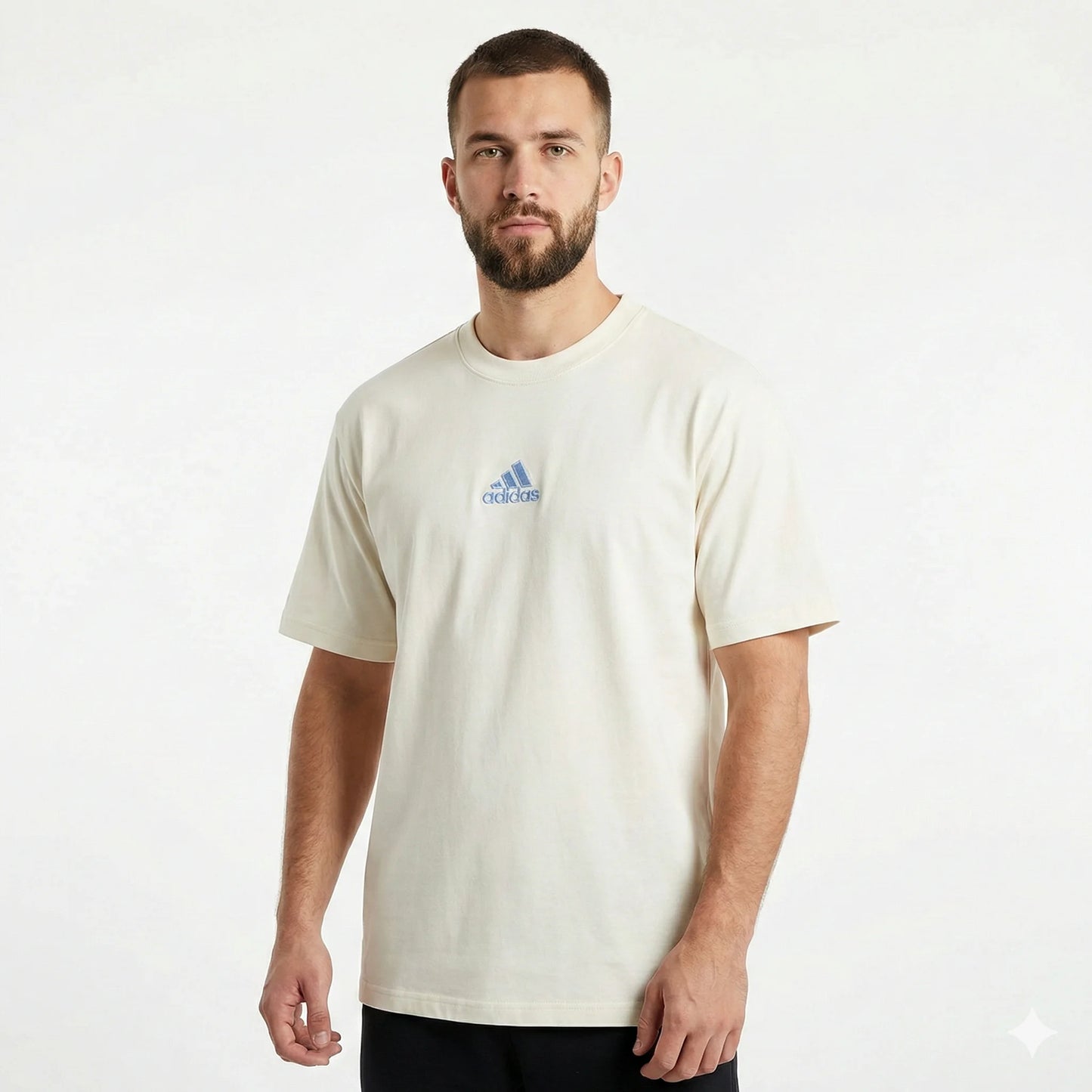 ADIDAS Moonbeam Cream Relaxed Fit Short Sleeve Tee
