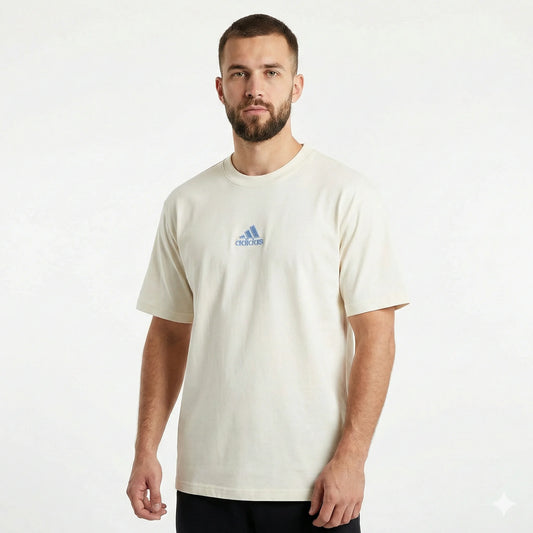 ADIDAS Moonbeam Cream Relaxed Fit Short Sleeve Tee