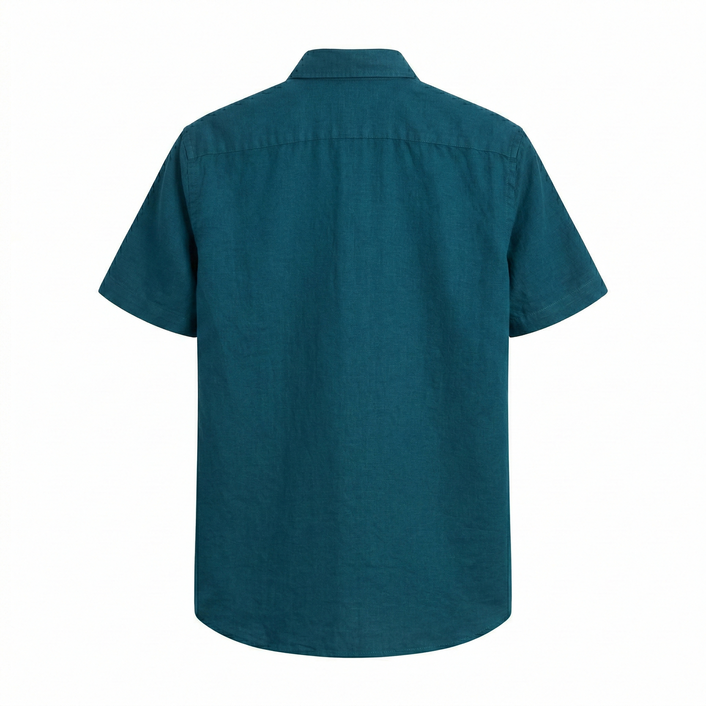 POLO RALPH LAUREN Tranquil Teal Tailored Fit Short Sleeve Linen Shirt
