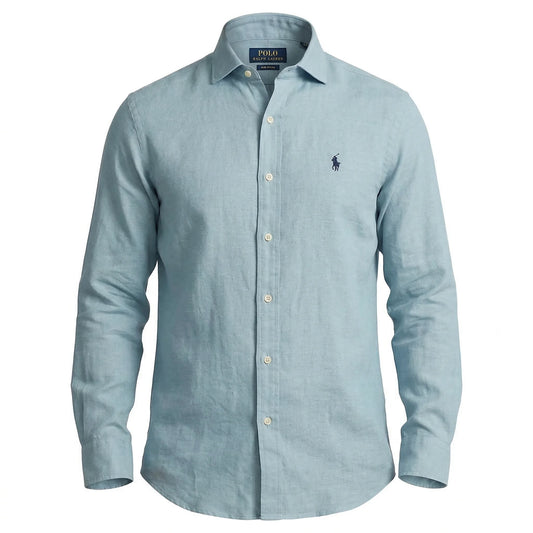 POLO RALPH LAUREN Custom Fit Full Sleeve Linen Shirt