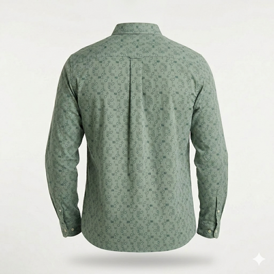 TOMMY HILFIGER Sage Fern Tailored Fit Long Sleeve Patterned Shirt