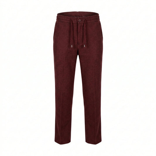 CALVIN KLEIN Ember Ruby Tailored Fit Linen Trousers