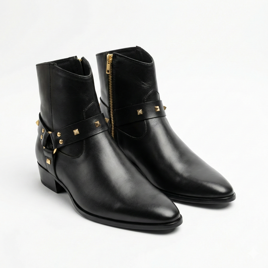 TED BAKER Shadowed Ruby Luxe Leather Ankle Boots