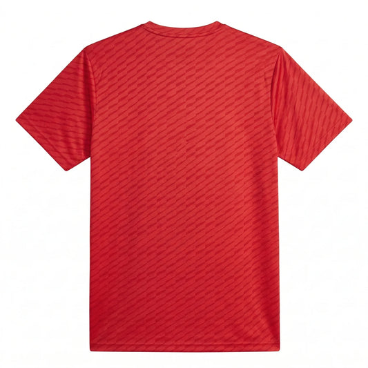 ADIDAS Radiant Coral Athletic Fit Short Sleeve Dri-Fit Performance Tee