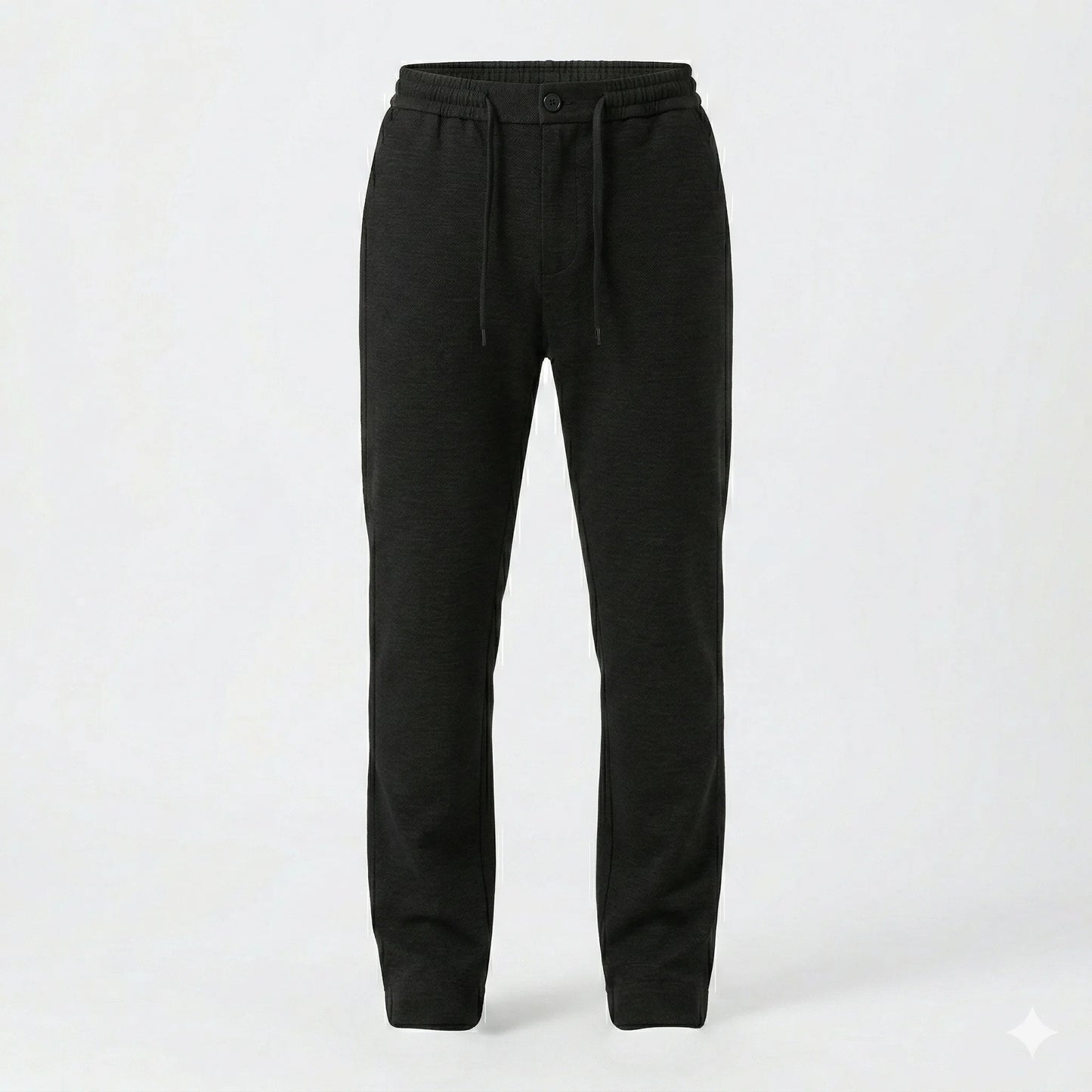CALVIN KLEIN Shadowed Slate Relaxed Fit Linen Trousers