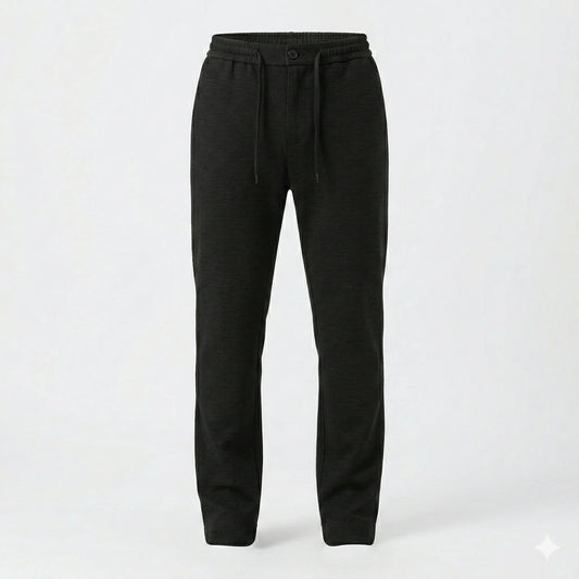 CALVIN KLEIN Shadowed Slate Relaxed Fit Linen Trousers