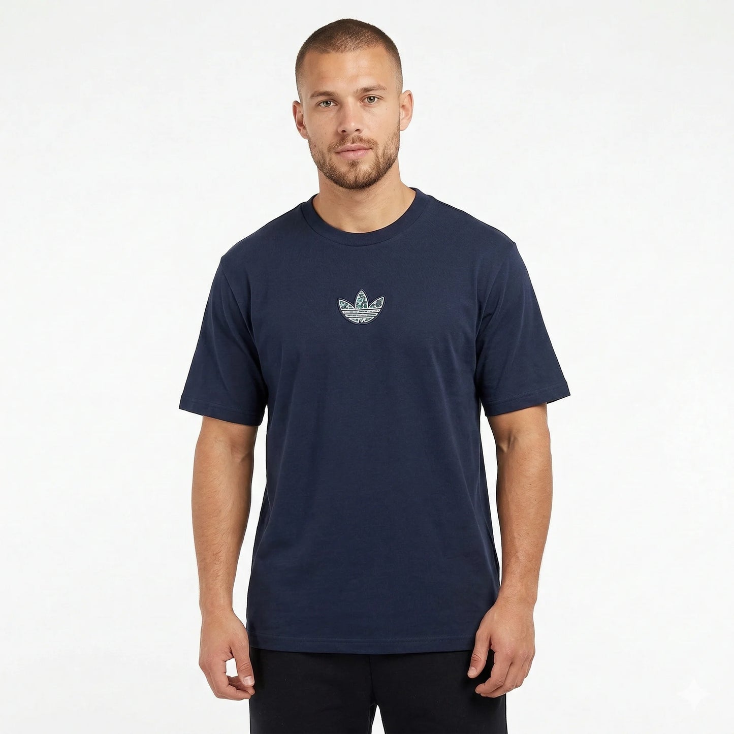 ADIDAS Oceanic Sapphire Relaxed Fit Short Sleeve Cotton T-Shirt