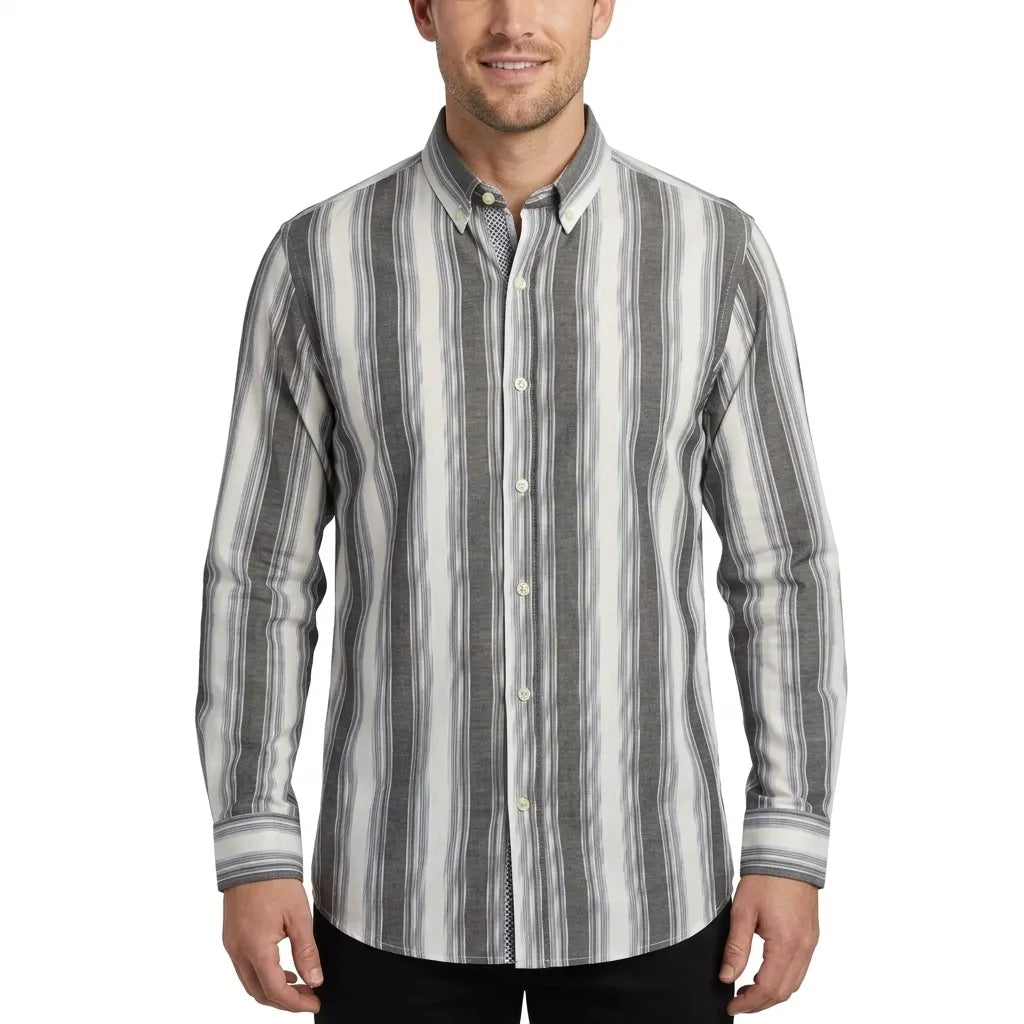 GANT Prismatic Lapis Aurora Tailored Fit Long Sleeve Button-Up Shirt