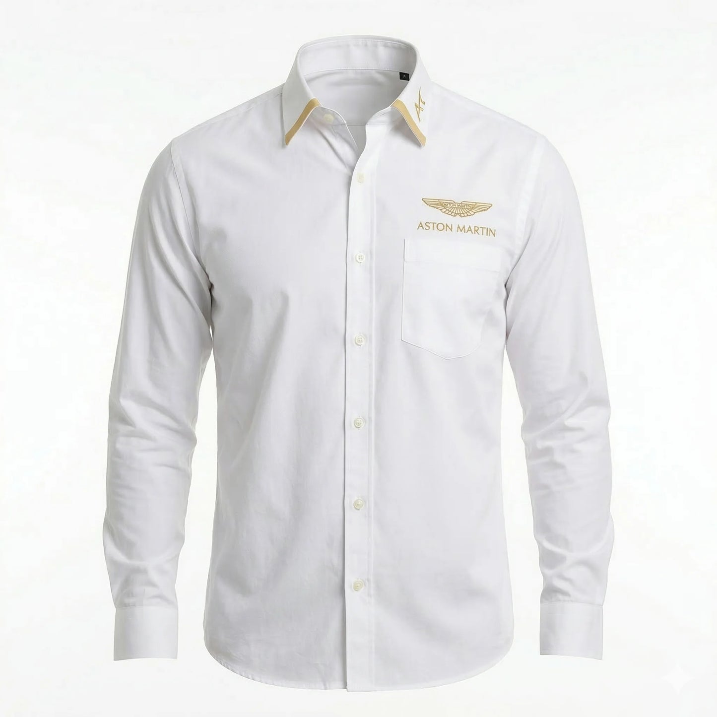 HACKETT LONDON Pearl Mist Tailored Fit Long Sleeve Satin Lycra Party Shirt