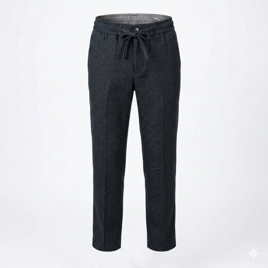 CALVIN KLEIN Obsidian Haze Tailored Fit Linen Trousers