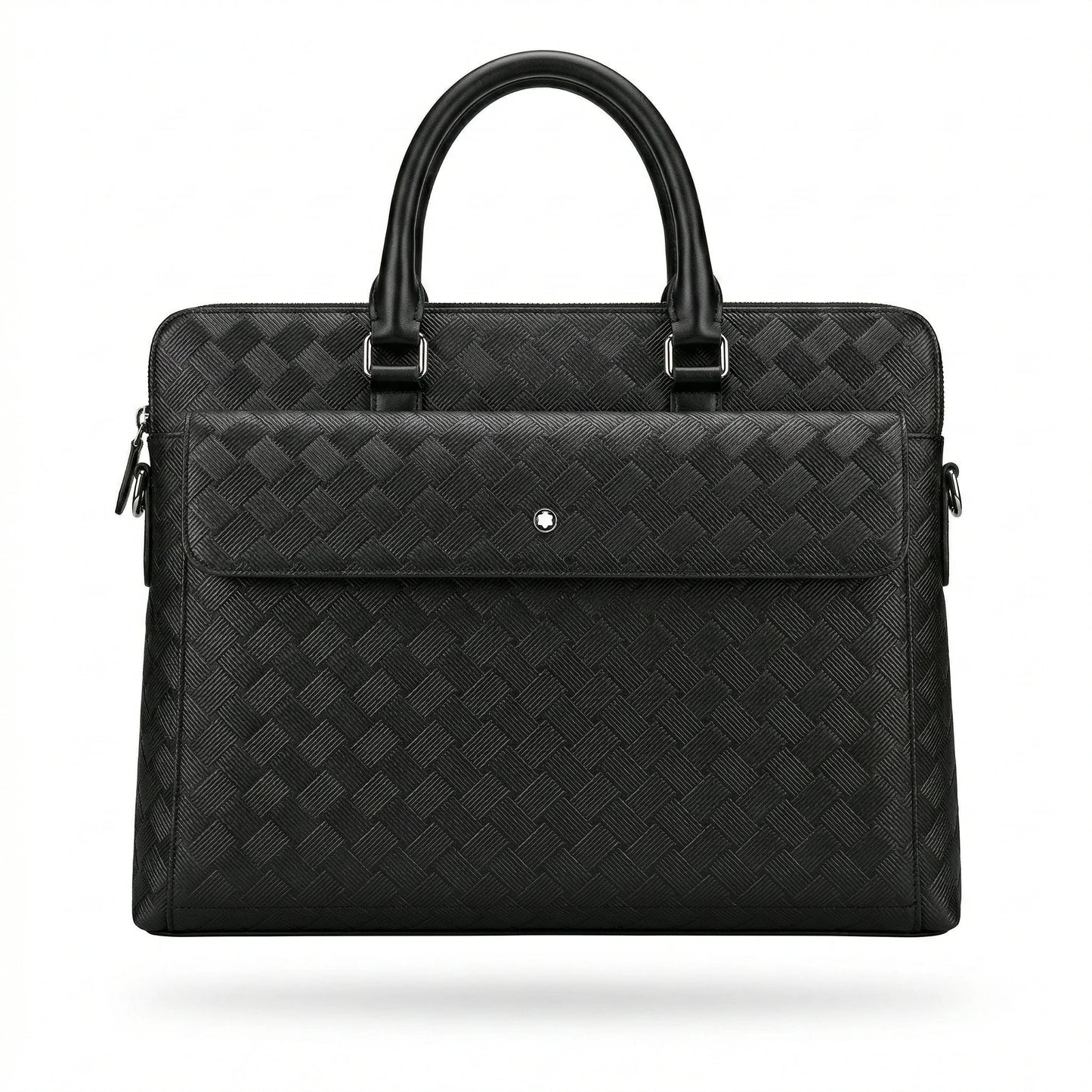 MONTBLANC Shadowed Onyx Premium Luxe Leather Briefcase