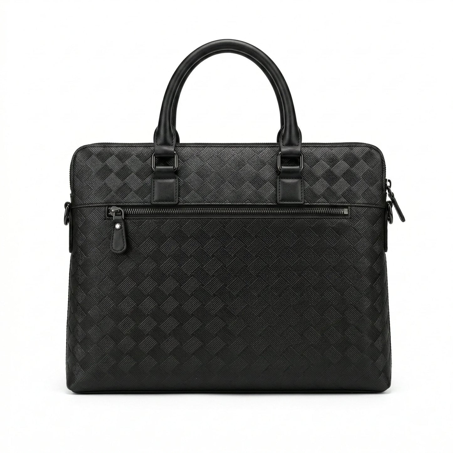 MONTBLANC Shadowed Onyx Premium Luxe Leather Briefcase