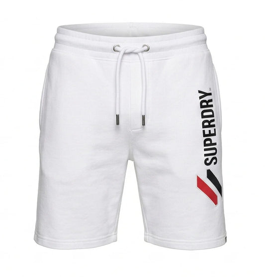 SUPERDRY Frosted Pearl Laid-Back Fit Signature Logo Sweat Shorts