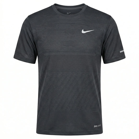 NIKE Shadowed Slate Ultra-Sleek Slim Fit Short Sleeve Dri-FIT Training T-Shirt