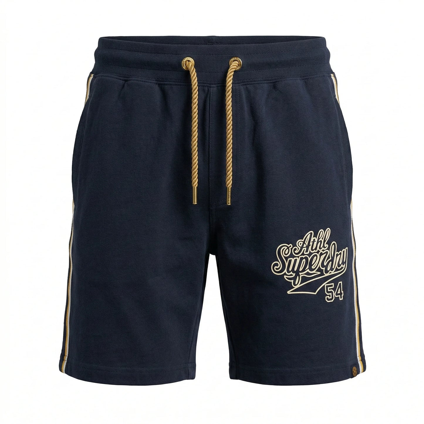 SUPERDRY Twilight Indigo Athletic Fit Vintage Logo Shorts