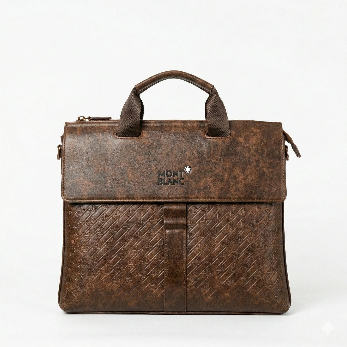 MONT BLANC Emberwood Rich Fit Luxe Leather Briefcase