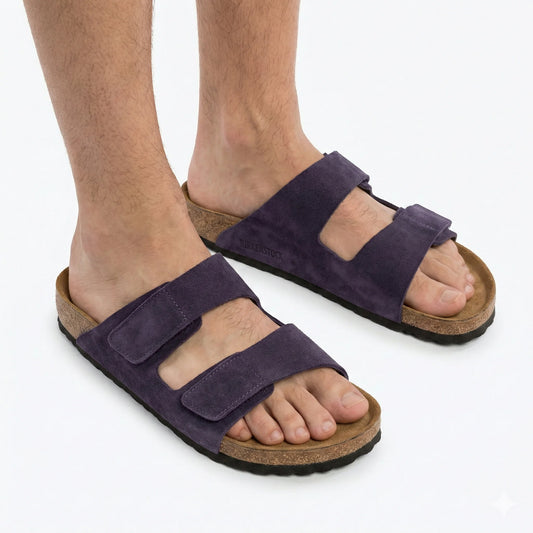 BIRKENSTOCK Mystical Plum Classic Suede Arizona Sandals
