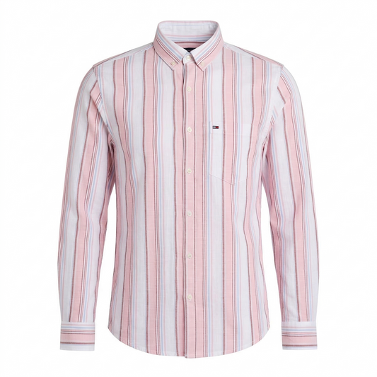 TOMMY HILFIGER Blushing Dawn Tailored Fit Long Sleeve Button-Down Shirt