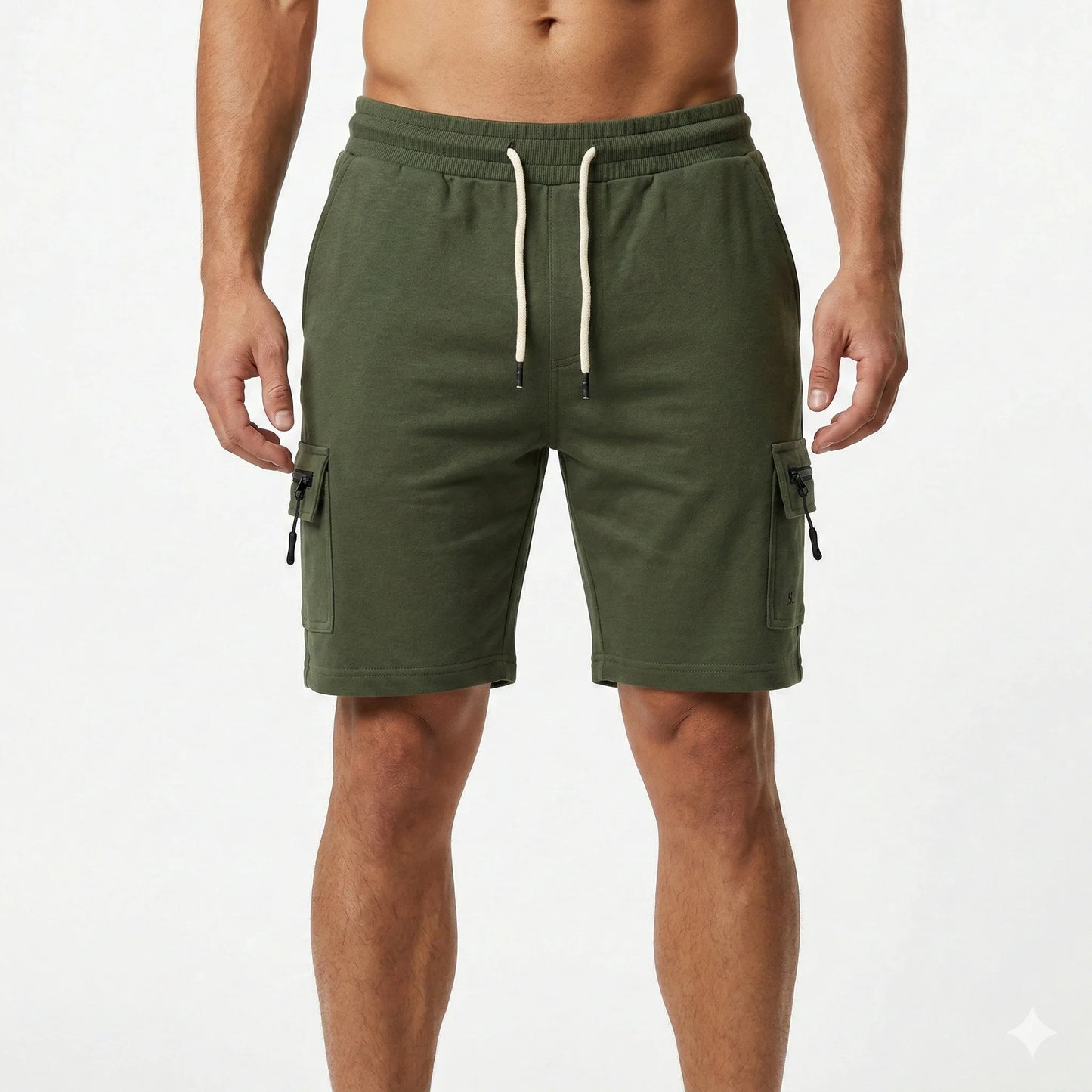 SUPERDRY Forest Moss Relaxed Fit Cargo Shorts