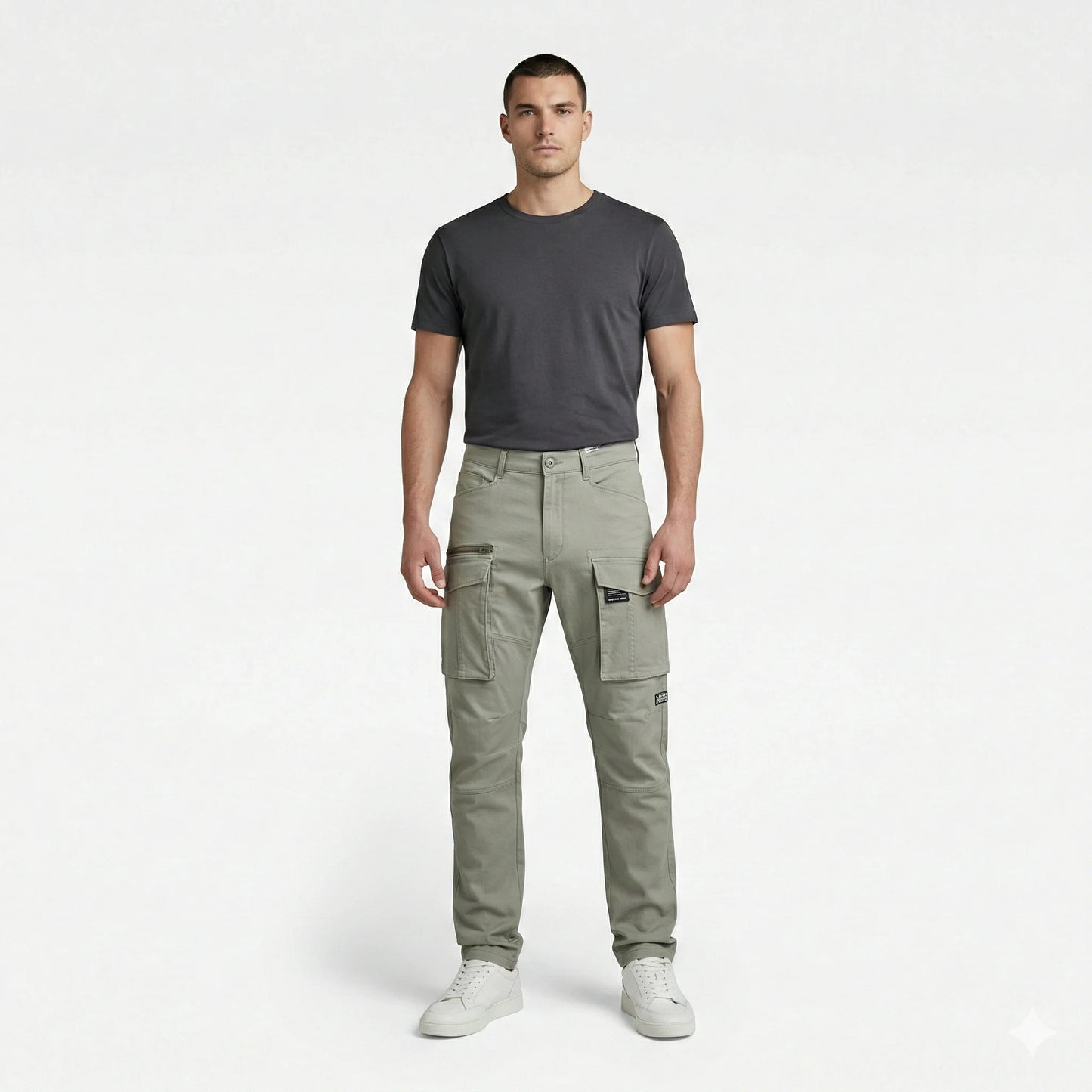 G-STAR RAW Enchanted Sage Tailored Fit Utility Cargo Pants