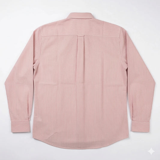 Lacoste Regular Fit Striped Button-Up Oxford Shirt