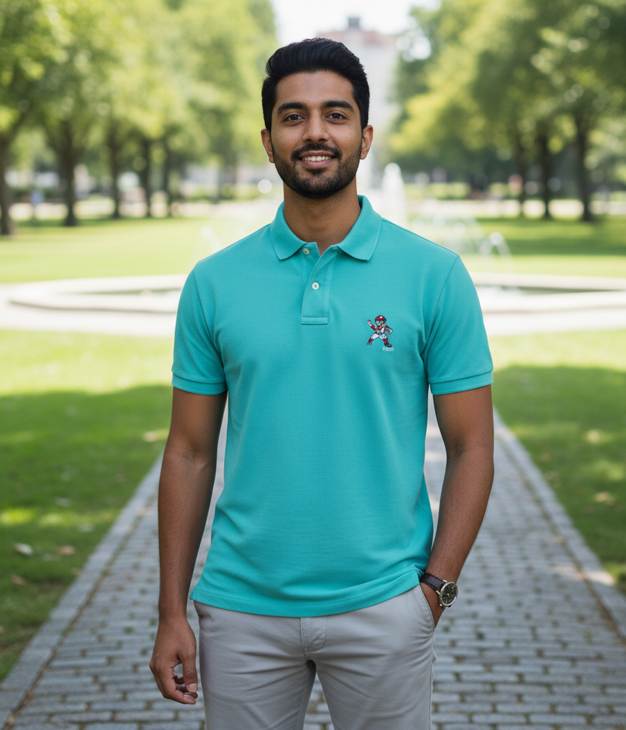 POLO RALPH LAUREN Serene Aqua Classic Fit Short Sleeve Piqué Polo Shirt