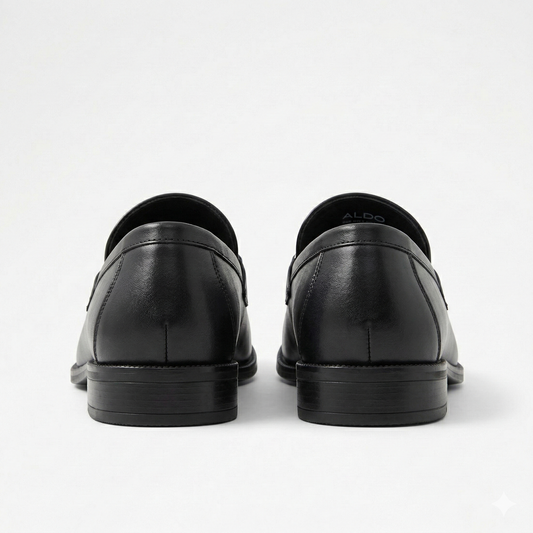 ALDO Obsidian Velvet Luxe Croc-Embossed Tailored Loafers